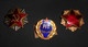 Années 50 - 60 (?) Lot 3 Badges De Casquette Officier Yougoslavie Communiste Police Politique Troupes D'élite JNA USSR - Sonstige & Ohne Zuordnung