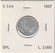 Italie - 2 L 1957 SPL - 2 Lire
