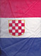 CROATIA   --  FLAG, FAHNE, DRAPEAU, ZASTAVA  -  62 Cm X 34 Cm  --  FIRST WHITE FIELD  - TRADITIONAL CRO FLAG  ..  TEXTIL - Vlaggen