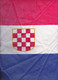 CROATIA   --  FLAG, FAHNE, DRAPEAU, ZASTAVA  -  62 Cm X 34 Cm  --  FIRST WHITE FIELD  - TRADITIONAL CRO FLAG  ..  TEXTIL - Flaggen