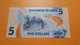 ILES SALOMON SOLOMON ISLANDS 5 DOLLARS 2019 UNC POLYMER P-38a - Isola Salomon