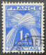 FRAYX081U1 - Timbres Taxe - Type Gerbes - 1 F Used Stamp 1946-55 - France YT YX 081 - Zegels