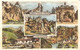 SCENES FROM CHEDDAR, SOMERSET, ENGLAND. Circa 1950 USED POSTCARD Am2 - Cheddar