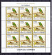 Oiseaux - Guépiers - Comores - Yvert 1691 / 5 ** - Bloc De 9 - Valeur 112,50 Euros - Sparrows