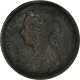 Monnaie, Grande-Bretagne, Victoria, 1/2 Penny, 1889, B+, Bronze, KM:754 - C. 1/2 Penny