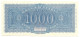 1000 LIRE ITALIA TURRITA TESTINA SERIE SOSTITUTIVA 10/12/1944 FDS - Regno D'Italia – Other