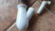 Delcampe - Pipe Bavaroise En Porcelaine Allemande à Décor De Cerf - Pipes En Terre Et Porcelaine