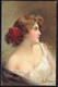 LITHO Chromo Art Nouveau ILLUSTRATEUR ASTI TSN 505 Nr. 5 Superbe Buste Femme Decolleté Négligé Fleur -  RARE - Asti