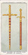 The Kings Coronation 1937 - 32 Swords Of State & Mercy - Churchman Cigarette Card - Original - Royalty - Churchman