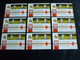BELG.1959 9 X PR125 Souvenircard Philatélique Croix-Rouge-Rode Kruis ,Albert & Paola OPB 1096 - 1951-1960
