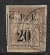 Guadeloupe N°1 Et 2 Oblitérés Cote 140€. Superbe. - Used Stamps