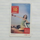 TUNISIA-(TUN-REF-TUN-22A)-GIRL IN CAR-(136)-(5105-496-9427-180)-(look From Out Side Card Barcode)-used Card - Tunesië