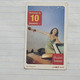 TUNISIA-(TUN-REF-TUN-22D)-GIRL IN CAR-(145)-(464-3996-782-6918)-(look From Out Side Card Barcode)-used Card - Tunesien