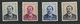 LUXEMBOURG N° 439 à 442 Cote 42 € Neufs ** MNH 1950 Série Complète ZINNEN Compositeur - Unused Stamps