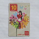 TUNISIA-(TUN-REF-TUN-29C)-FLOWERS-(166)-(564-1471-734-8084)-(look From Out Side Card Barcode)-used Card - Tunisie