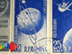 Errors Romania 1957 # Mi 1678, Mi1680  Artificial Satellites, Space, Cosmos, Printed Point After 7 Inverted Watermark - Abarten Und Kuriositäten