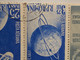 Errors Romania 1957 # Mi 1678, Mi1680  Artificial Satellites, Space, Cosmos, Printed Point After 7 Inverted Watermark - Abarten Und Kuriositäten