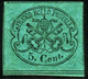 STATO PONTIFICIO 1867 5 C. SASSONE N. 16 * GOMMA ORIGINALE C. ENZO DIENA - Stato Pontificio