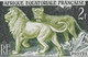 Delcampe - Aef France Elan De Derby Lion Elephant Grand Koudou Non Dentelés Kudu Imperfs Proofs Löwe Ungezähnt Leone Prueba ** 1957 - Big Cats (cats Of Prey)