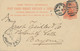 GB 1896 QV 1d Orangered Very Fine Postcard With Barred Duplex-cancel "LONDON-W.C. / W.C / 21" NEW LATEST DATE - Storia Postale