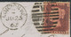 GB 25.6.1862 QV 1d Rose-red Perf. 14 (LL) On Superb Mourning Cvr With Barred Duplex-cancel "LONDON W.C. / W.C / 26" - Briefe U. Dokumente