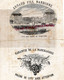 11- NARBONNE- RARE DOCUMENT AFFICHE TARIFS ARNAUD FILS -MARCHAND VINS EAU DE VIE ET COGNAC-1882 VUE DES CHAIS MAGASINS - Historical Documents