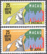 M4703 ✅ ﻿Revolution Portuguese Colonies 1974 Portuguese Macau 2v Set MNH ** 24ME - Other & Unclassified