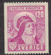 RELIGION HOLY MEN ST SAINT SANTA BIRGITTA BRIDGET BRIGIDA SWEDEN SUEDE SCHWEDEN 1941 Mi 289 C FACIT 336 A MH - Théologiens