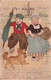 AK Mann Und Frau In Holländischer Tracht Mit Hund - Holland Windmühle - 1906 (58568) - Personen