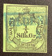 CERT SCHELLER: Oldenburg 1852 Yv 1 = 1500€, 1/3 Sgr VERY FINE USED Signed Zumstein (TB RARE 1855 - Oldenbourg