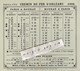 91 - BOURAY Sur JUINE ( France ) - Horaires Chemin De Fer De Juillet 1904 Pour Paris ( 12 Cm X 10,5 Cm ) - Europe