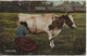 EIFELTYPEN "Waimes/Weismes - Laitière - Vaches - Couleur - Ph: Alexender Herld, Elsenborn - Circulé: 1920 - 2 Scans - Waimes - Weismes