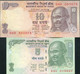 India 2011 - 2 Banknotes : 5 & 10 Rupee Mahatma Gandhi (P101 -102) - UNC & Crisp - Altri – Asia