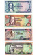 JAMAICA 1 2 5 10 20 50 AND 100 DOLLARS 1989-2007 SERIES7 PIECES BANKNOTES SET UNCIRCULATED - Jamaica