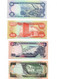 JAMAICA 1 2 5 10 20 50 AND 100 DOLLARS 1989-2007 SERIES7 PIECES BANKNOTES SET UNCIRCULATED - Jamaique