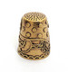 Delcampe - Thimble MATRESHKA DOLL Folk Ethnic Brass Metal Russian Souvenir Collectible - Thimbles