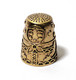 Delcampe - Thimble MATRESHKA DOLL Folk Ethnic Brass Metal Russian Souvenir Collectible - Thimbles