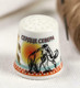 Thimble MAMMOTH Russian FAR NORTH Northerner Solid Porcelain Ethnic Souvenir - Dedales