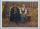 1960 LENIN N His Wife Nadezhda Krupskaya In Park Communist Soviet USSR Postcard - Unclassified