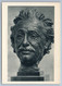 1960 ALBERT EINSTEIN Sculpture Head Bust Bronze USA Art Soviet USSR Postcard - Altri & Non Classificati