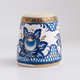 Thimble GZHEL Blue Floral Pattern Style Solid Porcelain Russian Ethnic Souvenir - Dedales