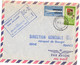 AFRIQUE DU SUD LETTRE OBLITEREE EN POSTE AERIENNE PREMIER VOL EN JETLINER UAT 10 9 1960 JOHANNESBOUG PARIS - Airmail