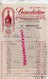 87-LIMOGES- FACTURE EPICERIE A. SEZAT-25 RUE DU CONSULAT-LIQUEUR BENEDICTINE FECAMP -1924 - Straßenhandel Und Kleingewerbe