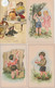 LOT DE 6  CARTES POSTALES ANCIENNES D'ENFANTS - Cartes Humoristiques