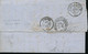 BELGIUM  COB 12 ON COVER FROM BRUSSELS TO FRANCE - 1858-1862 Medaglioni (9/12)