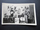 Echtfoto AK 2 Stück 1950 / 60er Jahre Schlagzeug, E-Gitarre, Akkordion, Verstärker Usw. Band / Musikgruppe - Music And Musicians