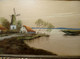 Delcampe - Dessin Au Pastel, Paysage Hollandais, Santen/ Pastel Drawing, Dutch Landscape, Santen - Pastell