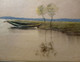 Delcampe - Dessin Au Pastel, Paysage Hollandais, Santen/ Pastel Drawing, Dutch Landscape, Santen - Pastell