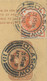 GB „GLASGOW / 19“ SCOTTISH DOUBLE CIRCLES (DOUBLE ARC TYPES 27mm) On Superb QV ½ D Postal Stationery Wrapper Uprated - Storia Postale