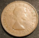 AUSTRALIE - AUSTRALIA - ½ - 1/2 - HALF PENNY 1954 - Elizabeth II - 1er Portrait ; Sans "F:D:" - KM 49 - ½ Penny